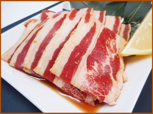 画像1: 【季節限定/焼肉】自社製 味付牛カルビ(タレ) 400g (1)